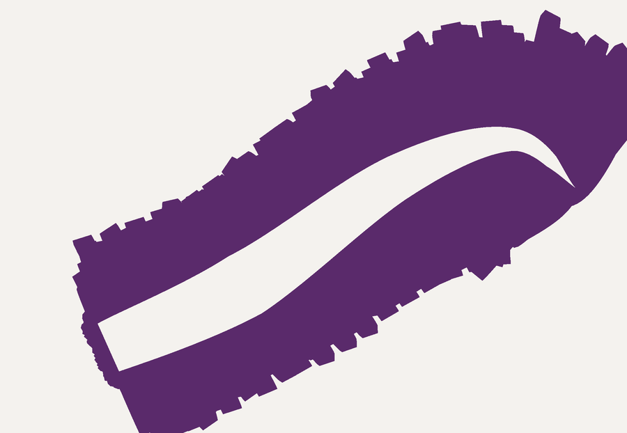 The mine-to-colour stroke corroded for 16 fronts with
  a knife width set by plum's own hue, in plum.