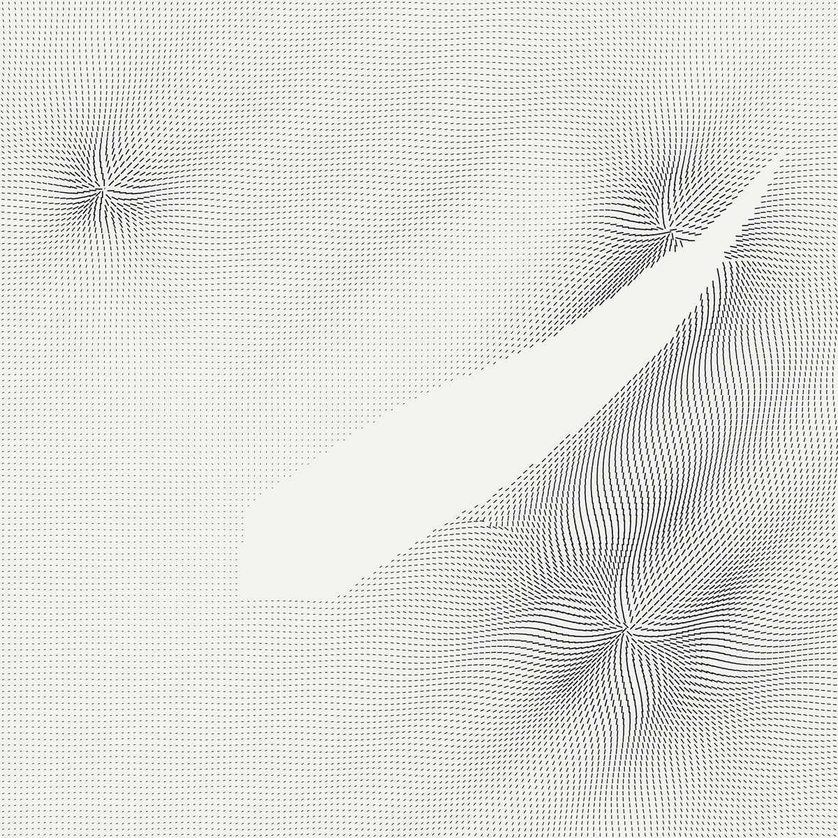 The field with the white cut running from lower left to
upper right. The carve is also present, on the opposite diagonal, and is not
visible.