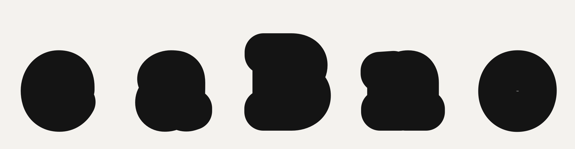 Five letterforms thickened past legibility, stroke 66 of the sweep.